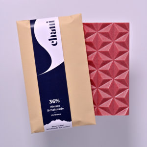 Weisse Schokolade 36% mit Himbeere