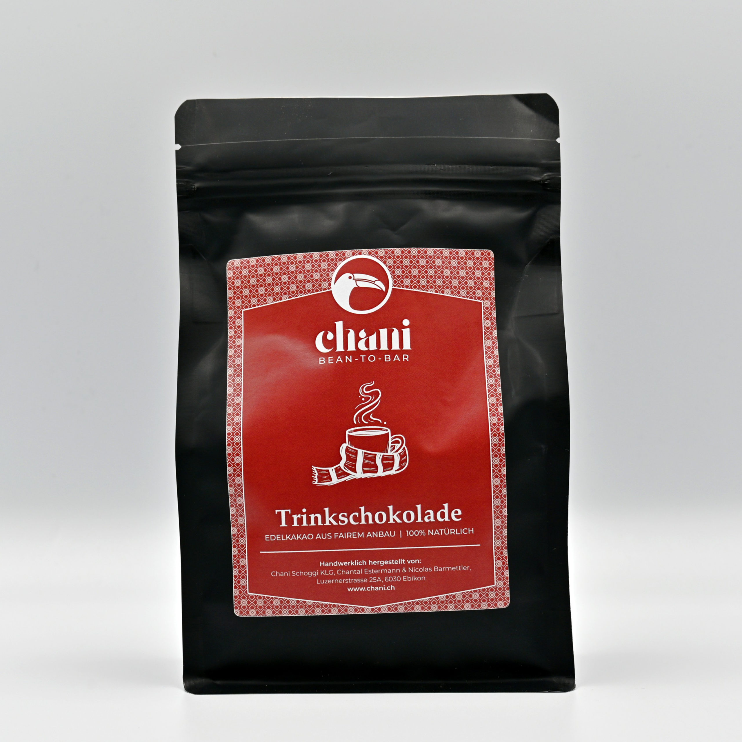 Trinkschokolade «XMAS» (200g) | Chani Schoggi Schokoladenspäne zur Herstellung von Trinkschokolade bzw. Heisser Schoggi | Schokoladenmanufaktur Chani Schoggi aus Ebikon