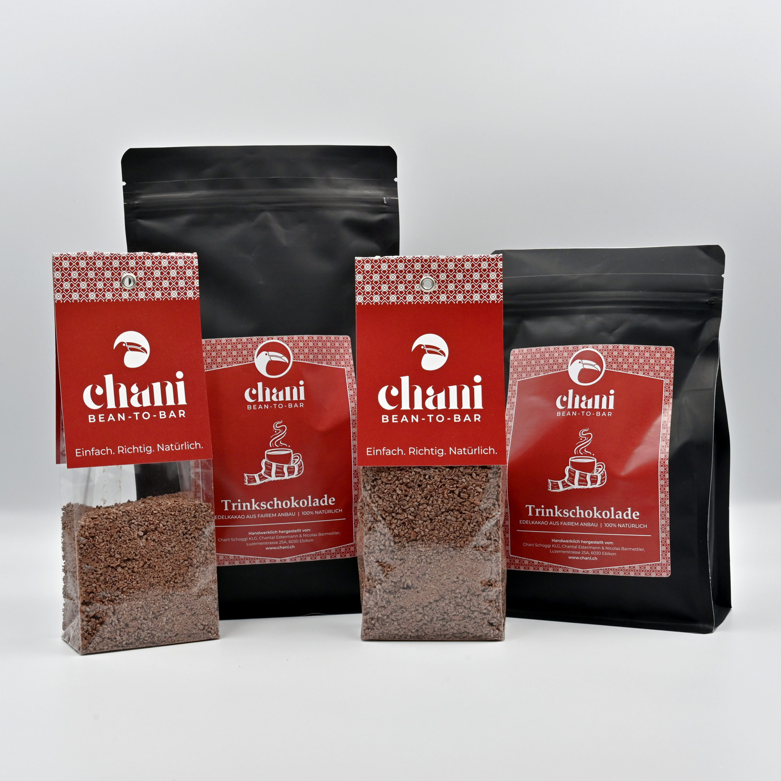 Schokoladenspäne zur Herstellung von Trinkschokolade bzw. Heisser Schoggi | Schokoladenmanufaktur Chani Schoggi aus Ebikon