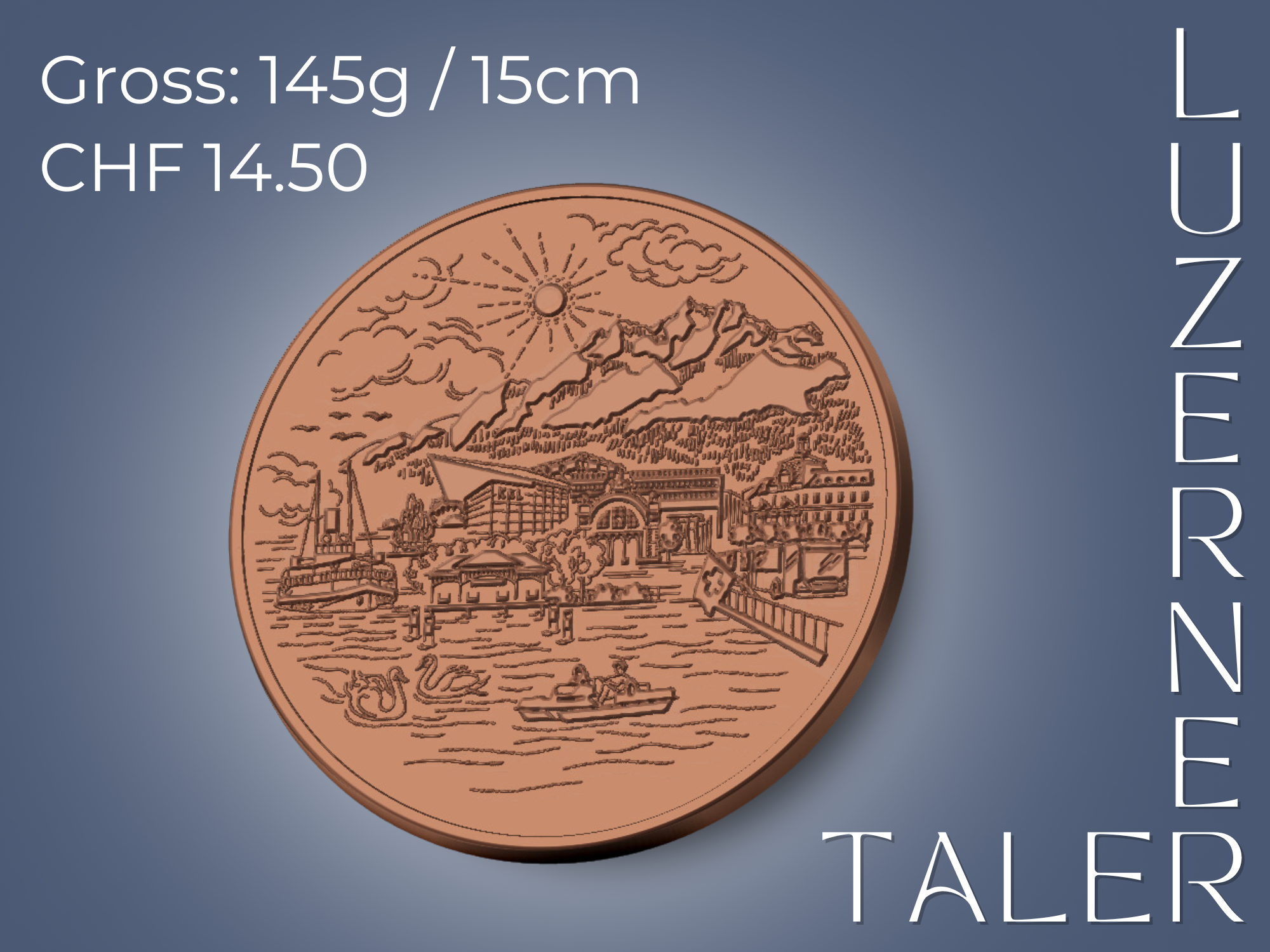 Der Luzerner Taler ist ein Schoggitaler aus Bean-to-Bar Schokolade. Handwerklich hergestellt von Chani Schoggi, der Schokoladenmanufaktur im Rontal.