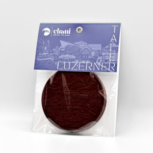 Luzerner Taler klein (40g) | Chani Schoggi Der Luzerner Taler ist ein Schoggitaler aus Bean-to-Bar Schokolade. Handwerklich hergestellt von Chani Schoggi, der Schokoladenmanufaktur im Rontal.