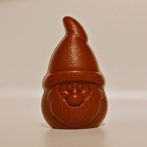 Wichtel Wernli von Chani Schoggi – handgegossene Schokoladenfigur aus Inwil (Luzern) für Weihnachten. Bean-to-Bar und Single Origin.